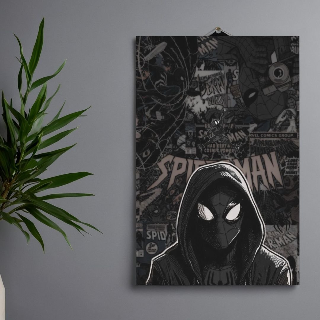 hooded spider hero comic poster (8x12 inch) hooded spider hero comic poster (8x12 inch)